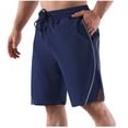 thumbnail image 3 of TopLLC Mens Shorts, Man Shorts Men's Solid Color Casual Drawstring Elastic Sweat Running Fitness Shorts, 3 of 4