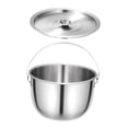 thumbnail image 2 of Siruishop Cooking Pot Soup Pot Stainless Steel Camping Pot for Cooking Home Commercial 2L, 2 of 8