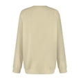 thumbnail image 5 of Chandails en Molleton Col en V pour Femmes Manches Longues Décontractées Tops Pull Oversize, 5 of 5