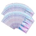 thumbnail image 1 of Yousi Rangement Textile Maison, Étui de Rangement, 100 Pcs Sacs Refermables Anti-Odeur Holographiques Ziplock en Aluminium, 1 of 7