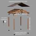thumbnail image 3 of Backyard Discovery 14' x 12' Norwood Cedar Gazebo, 3 of 9