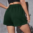 thumbnail image 4 of Women‘s Shorts Casual Summer Drawstring Comfy Elastic High Waist Running Shorts With Pockets, 4 of 4