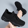 thumbnail image 4 of Fsqjgq Chaussures à Plateforme pour Femmes Chaussures de Course en Maille à Lacets Espadrilles pour Femmes Espadrilles de Sport d'Extérieur Décontractées et Stylées, 4 of 6