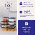 thumbnail image 3 of Homz Snaplock Bac de Rangement Organisateur Transparent 6 Qt avec Couvercle (Lot de 10), 3 of 9