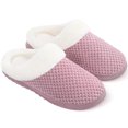 thumbnail image 1 of Bergman Kelly Womens Éraflures Sabot Corail Molleton Mémoire Mousse Pantoufles Chaussures de Maison Intérieur / Extérieur, Collection de Bulles, 1 of 7