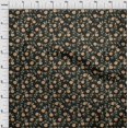 thumbnail image 4 of oneOone Rayon Orange Fabric Floral Retro Sewing Craft Projects Fabric Prints By Yard 56 Inch Wide, 4 of 5