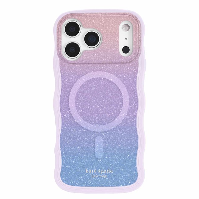 Kate Spade Étui MagSafe Ondulé Opal Glitter pour iPhone 17 Pro Max