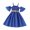 Blue, variant on Ketyyh-chn99 Flower Girl Full Bridesmaid Tulle Dress Girls Summer Fashionable Off Shoulder Belt Casual Solid Color Dress Size for 8-9 Years,Blue
