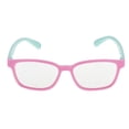 thumbnail image 4 of lionlar Kids Eyeglasses Anti Blue Light Silicone Frame Computer Goggles Pink + Green, 4 of 9