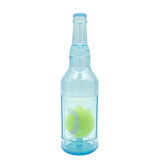 Birdeem Pet Vocalization Teething Floating Rubber Tennis Ball Wine Bottle