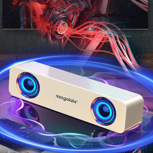 Cameland Desktop Compact Usb Powered Wired Multimedia Mini Stereo Sound Bar 3.5Mm Audio Jacks