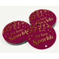 thumbnail image 3 of Inkdotpot Gold Foil Paper Hang Tags Let Love Sparkle Wedding Favor Tags 50 Pieces, 3 of 6