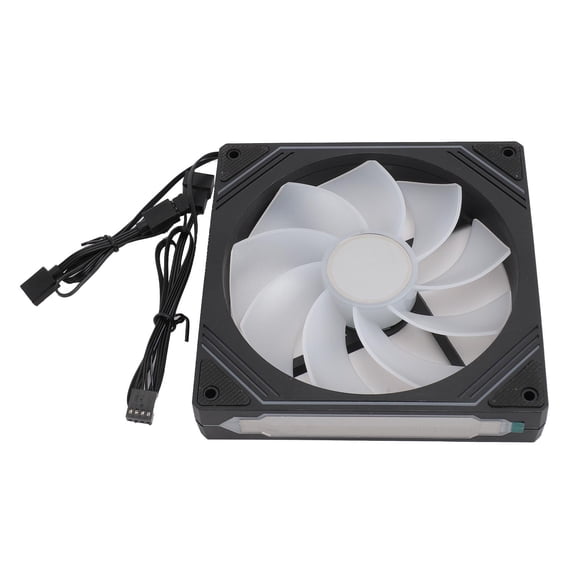 Ventilateur de Châssis 140 mm Boîtier ARGB Ventilateur Refroidisseur, Lumière Synchronisée Ventilateur de Refroidissement Silencieux avec Réduction du Bruit, Ventilateur Interne pour Refroidisseur de CPU Dissipateur de Chaleur Boîtier PC