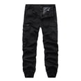 thumbnail image 1 of RXIRUCGD Salopette Délavée à Multiples Poches pour Homme, Pantalon Décontracté d'Extérieur, Noir, Taille : S, 1 of 3