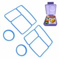 thumbnail image 1 of 2 Pack Silicone Lunch Box Gasket Replacement Set, Lunch Box Seal For OmieBox with Airtight Food Container Gasket Replacement Part For Kids  Lunch Box, 1 of 7