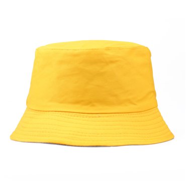 ZheElen Women Men Bucket Cap Wide Brim Adjustable Hat Outdoor Protection Sports Headgear Cotton Dressing Headwear Adults Yellow NO2