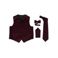 thumbnail image 1 of Omega Button Vest Formal 4 piece Dress Kit - Wine Red/Black - X-Large, 1 of 1