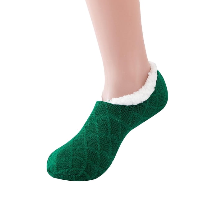 GDREDA Thermal Socks Winter Solid Color Brushed Thick Warm Socks Home Socks Ski Socks Moon Socks F,