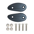 thumbnail image 2 of 2x Mirror Block Off Plates Aluminum Easy to Install for CBR1000rr grey, 2 of 9