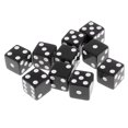 thumbnail image 1 of Esquirla 10pcs/set D6 Dice for Home Pub Party Board Games 16mm MultiColor Black, 1 of 8