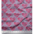 thumbnail image 1 of Soimoi Velvet Fabric Bird & Heart Print Fabric by Yard 58 Inch Wide, 1 of 3