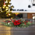 thumbnail image 2 of Yhmxh Home Decor Christmas Three-legged Candlestick Home Desktop Candlestick Rattan Garland Decoration Party Matching Ornaments Welcome Home Decorations Spring Decor, 2 of 5