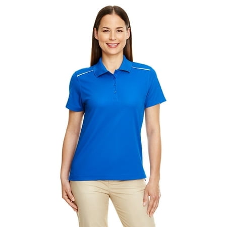 Ash City - Core 365 Ladies' Radiant Performance Piqué Polo with Reflective Piping