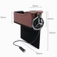 thumbnail image 2 of RENACLIPY Boîtier de Réception de Voiture Écologique Brun avec Doubles Ports USB et Rangement pour Plusieurs Appareils, 2 of 8
