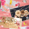 thumbnail image 3 of Yeacher Paper Fan Flowers，20pcs/Set Paper Fans Set Hanging Pinwheels Fan DIY Paper Craft for Wedding, 3 of 7