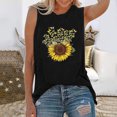 thumbnail image 1 of EGNMCR Camisoles pour Femmes Femmes Lettres Imprimées Sans Manches Gilet Débardeur Chemise Tunique Blouse Hauts, 1 of 4