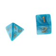thumbnail image 3 of Milaget 7 Pcs D4-D20 Dé Multicolore pour Jeu de Société Bleu Vert, 3 of 6