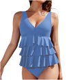 thumbnail image 1 of Dvprdro Maillots de Bain Taille Haute Contrôle du Ventre pour Femmes Mode Tankini une Pièce, 1 of 5