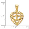 thumbnail image 2 of Breloque Cœur en Or Jaune 14 K, 2 of 2