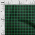 thumbnail image 2 of oneOone Rayon Dark Green Fabric Check Fabric For Sewing Printed Craft Fabric By The Yard 56 Inch Wide, 2 of 4