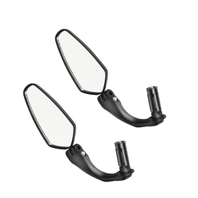 2 Pieces Bike Rearview Mirror Modified Components Front Handlebar Bikes Handlebars Reflector Clear Bicycles Mirrors Modification Reflection Part