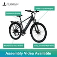 thumbnail image 4 of Phoenix Step-Over 27.5" Front Suspension Adult Electric Bike 350W 36V/10.4AH Shimano 7-Speed Disc Brake UL2271/UL2849 Certified, Run Time: 25-40 Miles, 4 of 6