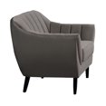 thumbnail image 5 of Topline Home Furnishings 2-piece Set: Sofa & Chair, Charcoal Velvet, 5 of 5