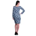 thumbnail image 3 of Moomaya Womens Full Sleeve Printed Midi Length Printed Bodycon Dress, 3 of 6
