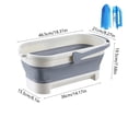 thumbnail image 3 of Foldable Collapsible Bucket with Wringer Mop Cleaning Pail Space Saving Multi-Use Portable Water Storage Container for Household Outdoor Camping Car Wash Pet Bath, 3 of 6