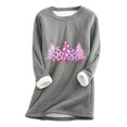 thumbnail image 2 of Meihcang Chandails en Molleton pour Femmes Grande Taille Graphique Arbre de Noël Col Rond Chandail d'Hiver Chaud Doublé Sherpa, 2 of 4
