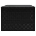 thumbnail image 2 of vidaXL Table Basse Noire 100x50x40 cm Rotin Synthétique, 2 of 4