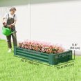 thumbnail image 3 of Outsunny Bac de Jardin Surélevé Galvanisé 6x3x1 Pi, Fond Ouvert, Vert, 3 of 10