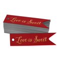 thumbnail image 1 of Inkdotpot Real Gold Foil Love Is Sweet Wedding Tags Favor Hang Paper Tags 100 Pieces, 1 of 6