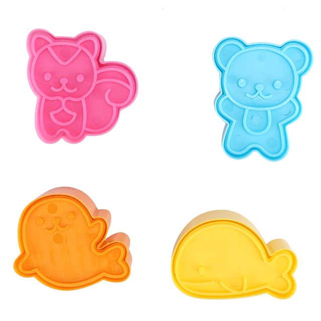 Animaux Mignons Forme Mini Sandwichs Biscuits Moule Moule Moule Coupeurs Ensemble Bricolage Outil de Cuisson