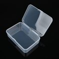 thumbnail image 4 of Rectangular Clear Plastic Storage Containers Box with Hinged Lid for Beads and Other Small Craft Items, 4 of 6