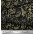 thumbnail image 2 of Soimoi Polyester Crepe Fabric Floral & Paisley Printed Fabric 1 Yard 42 Inch Wide, 2 of 3