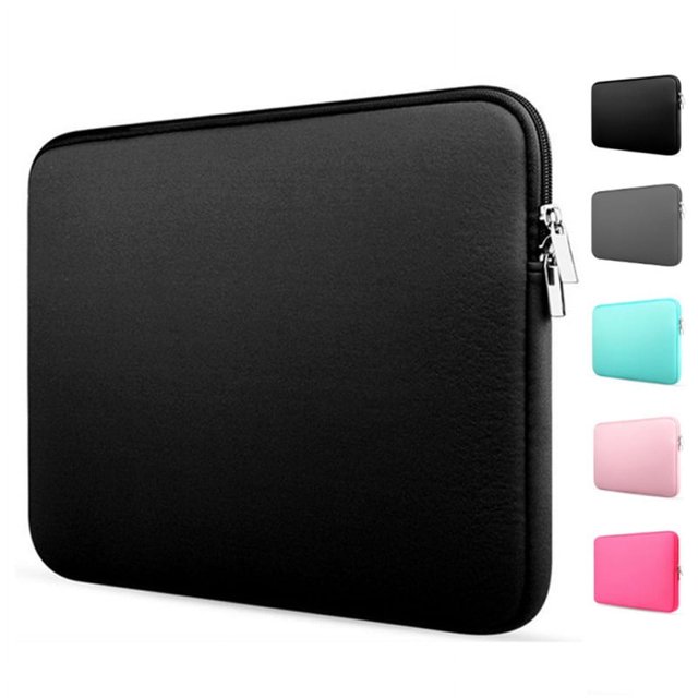 Laptop Sleeve 11"-15.6", Durable Shockproof Protective Laptop Case Cover Flip Briefcase Carrying Bag Case, Laptop Sleeve Computer Bag Sleeve for Laptop Notebook, Black, 15.6"
