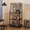 thumbnail image 3 of Kojooin Kitchen Bakers Rack, Microwave Oven Stand with Large Wire Basket, 3 of 8