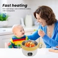 thumbnail image 3 of Bol Chauffe-Aliments Électrique, Bol Chauffe-Aliments Isolé Rechargeable par USB 450 ml en Acier Inoxydable 316 pour la Maison, 3 of 7