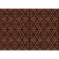 thumbnail image 1 of Ahgly Tapis Rectangulaire Lavable en Machine Intérieur Transitionnel Acajou Brun, 8 Pieds x 10 Pieds, 1 of 7